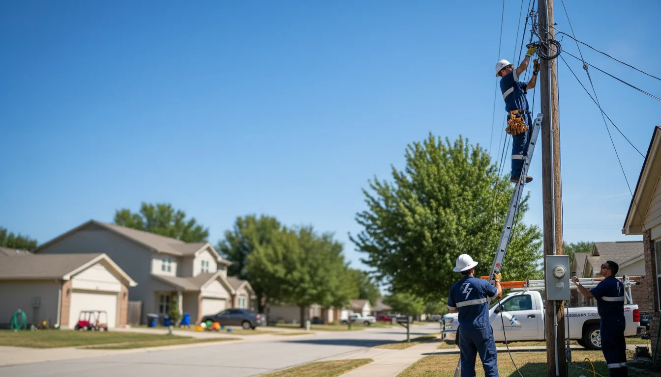 Residential electrician providing installation services in Trimont, MN